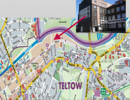 Lage in Teltow des Vereins